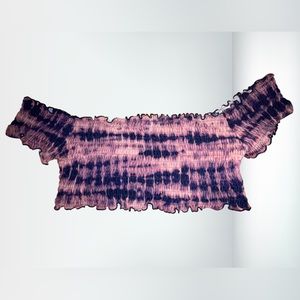 Victoria secret pink off shoulder crop top